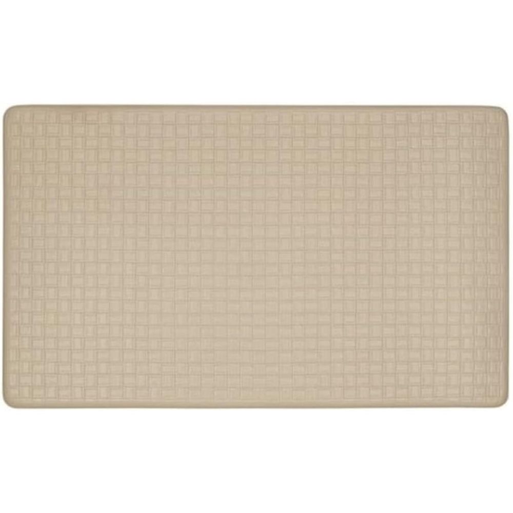 Embossed Leather Like Doormat/Bathroom Anti Fatigue Mat for Kitchen Floor 20" x
